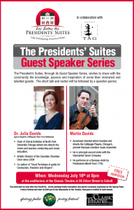 Dr. Julia & Martin Davids - Presidents' Suites Guest Speaker Series / Conférenciers des Suites des Présidents
