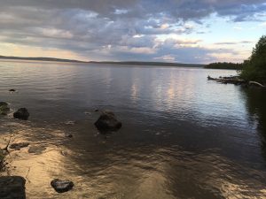 Mill creek mouth south of Haileybury. A popular fishing spot.