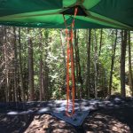 Ladder to access your Tentsile on Farr Island on Lake Temiskaming