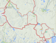 Elk Lake & Earlton Area Map Snowmobile Trails / Carte des sentiers de motoneige de la région de elk Lake et Earlton