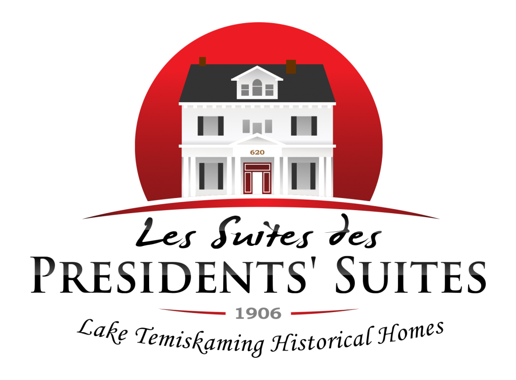 Presidents' Suites resort logo A Vacation Rental in Northern Ontario - Temiskaming Shores / Le logo des Suites des Présidents