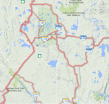 Kirkland Lake Area Map Snowmobile Trails / Carte des sentiers de motoneige de la région de Kirkland Lake