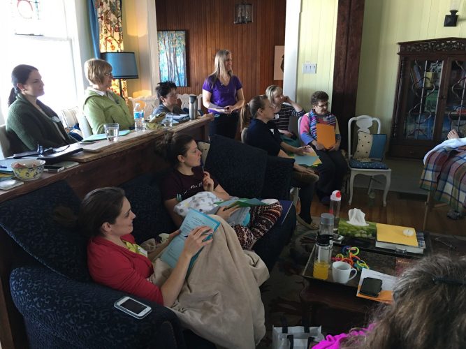 Wellness retreat group at the Presidents' Suites in Haileybury / Groupe de retraite santé et bien-être aux Suites des Présidents à Témiskaming Shores