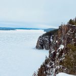 Devil's Rock looking south on lake Temiskaming