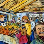 New Liskeard Farmer's Market - A giclée print by Laura Landers