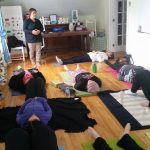 wellness travel - Yoga session at the Lumber Baron's House / Session de yoga à la Maison des barons forestiers