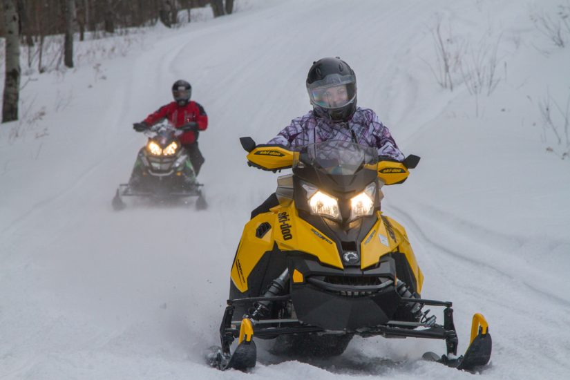 Snowmobile in Temiskaming region