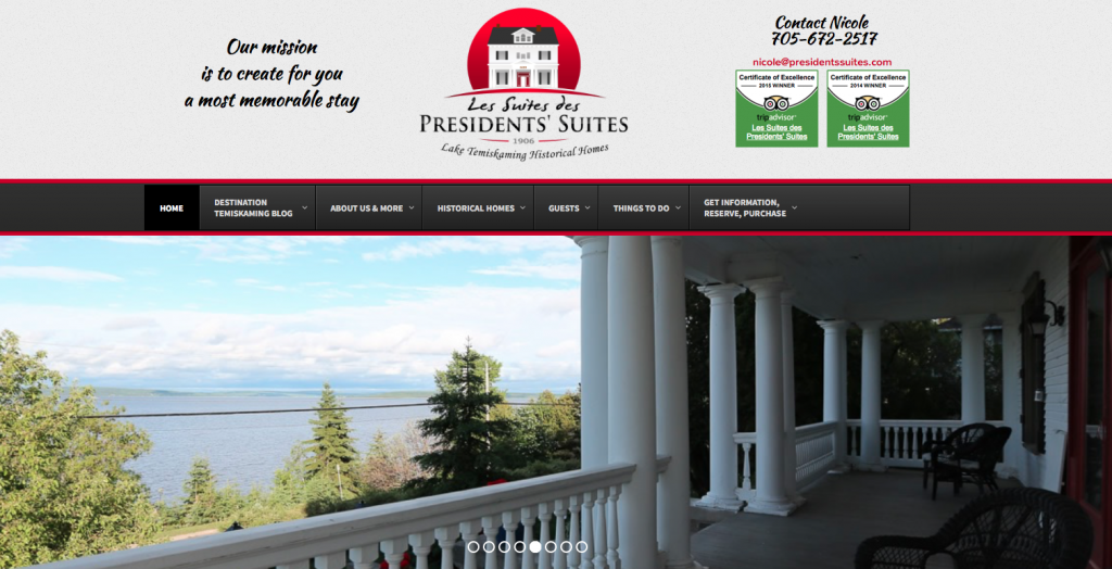 Presidents' Suites 2016 new web site / Nouveau site web de 2016 des Suites des Présidents