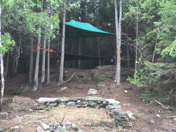 Treehouse glamping site on Farr Island on Lake Temiskaming