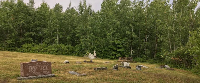 Moore's Cove Cemetery near Haileybury where several victims of the Matheson Great Fire of 1916 are buried.