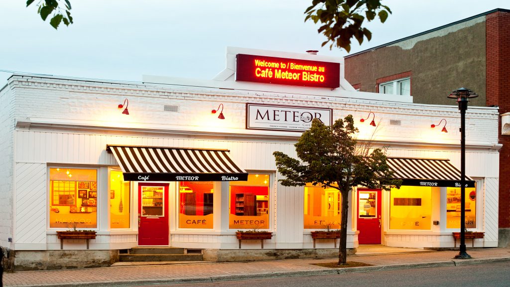 Café Meteor Bistro is located downtown Haileybury only a few minutes away from the President's Suites historical homes.