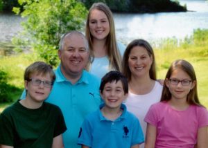 The Boucher family owners of the little crooked house in Haileybury