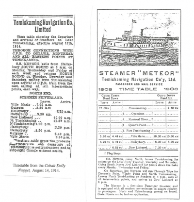 Constructing S.S. Meteor originally La Minerve