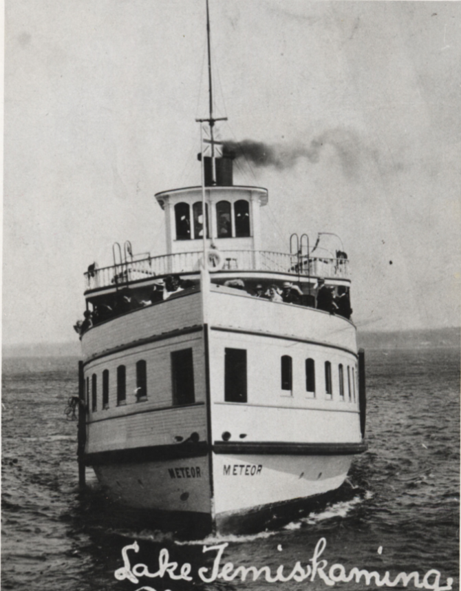 S.S. Meteor on Lake Temiskaming