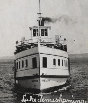 S.S. Meteor importance on lake Temiskaming