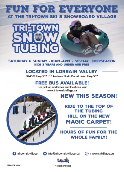 Tubing at the tri-town ski and snowboard village