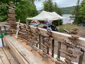 Build your drift wood sculpture on Farr Island