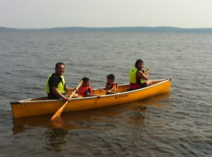 Canoeing to Farr Island