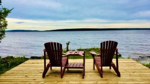 view of lake Temiskaming from the tall pine site