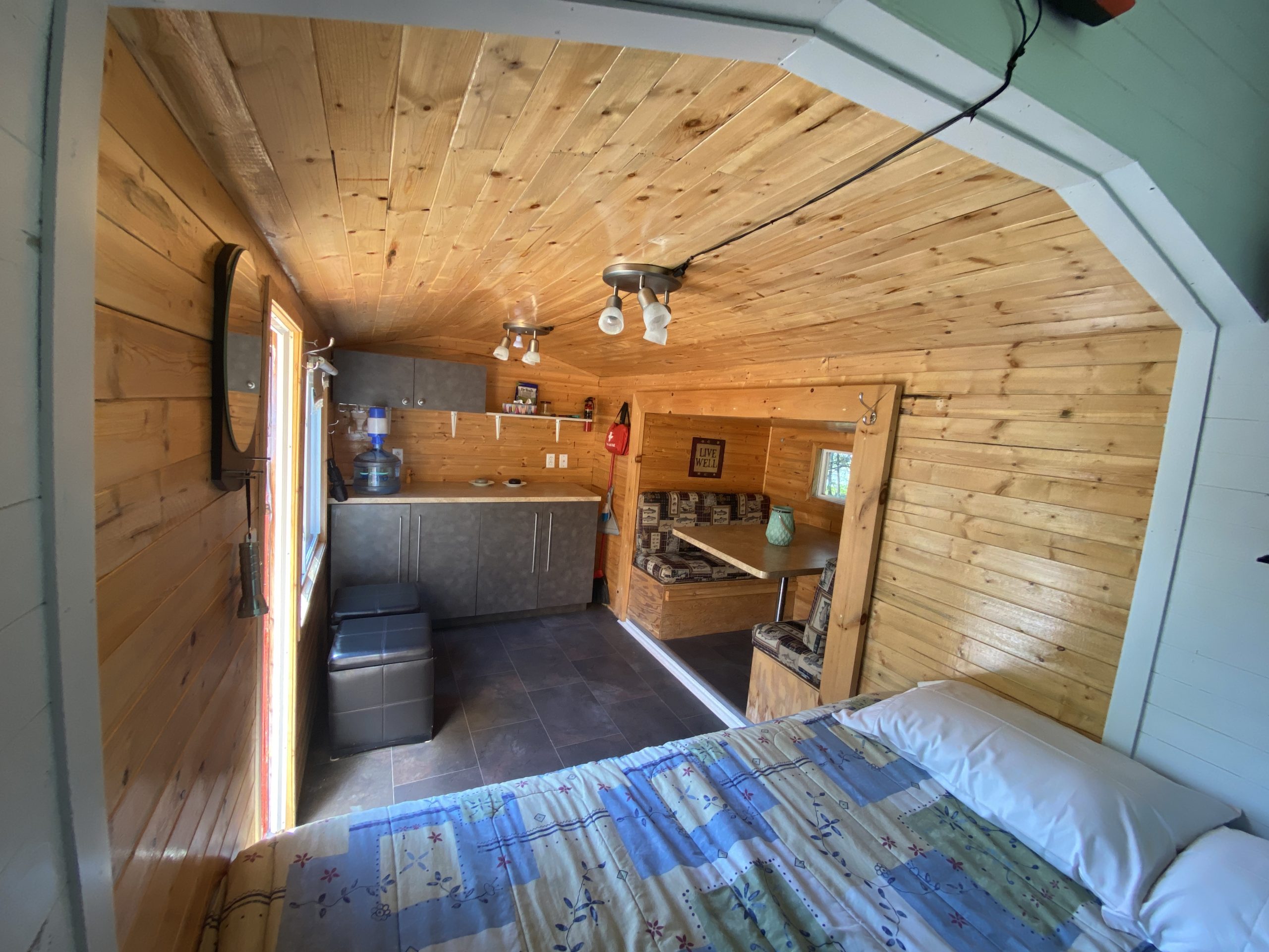 Tiny home on the glamping island