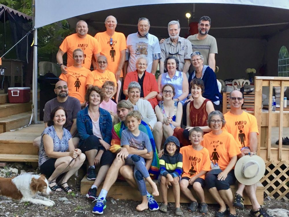 Group glamping on Farr Island