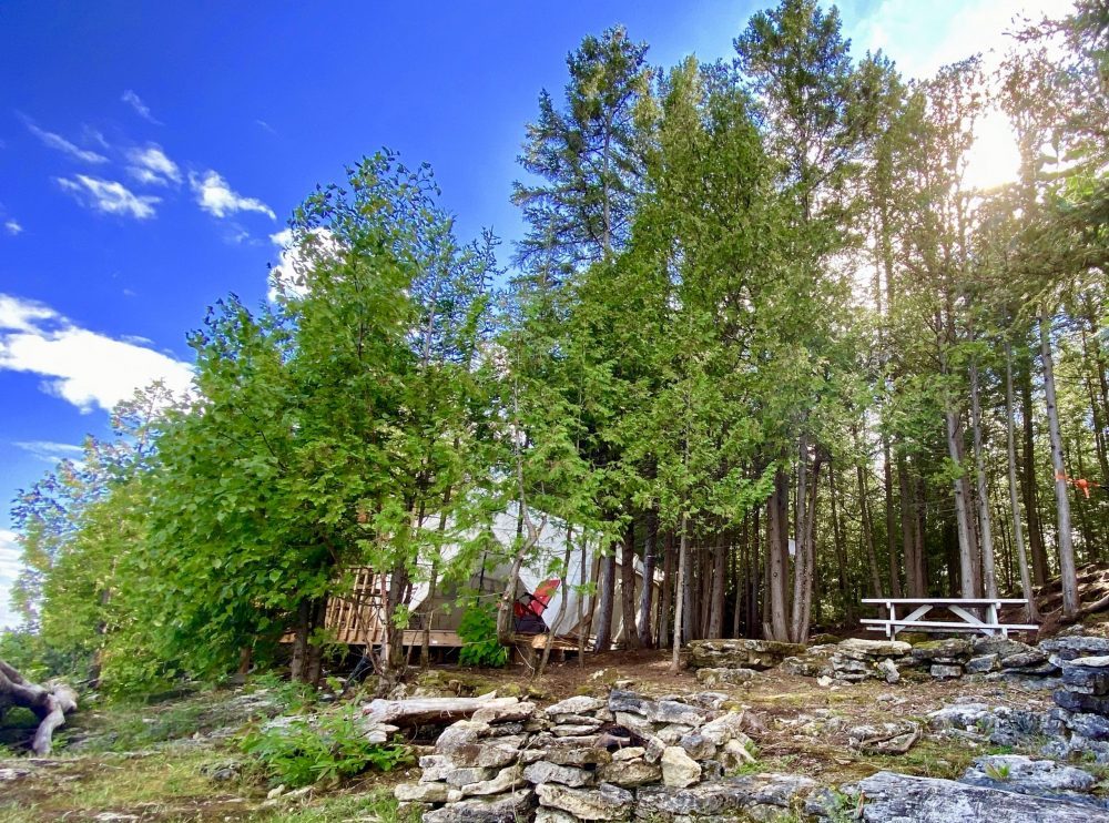 Cedar Grove Glamping Site on Farr Island