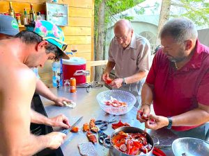 Glamping Lobster 5-star cooking on Farr Island