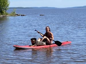 Glamping activity ideas - Paddleboard time on Farr Island