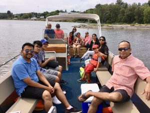 Visitors from different multi cultural communities visiting the Presidents' Suites in Temiskaming region