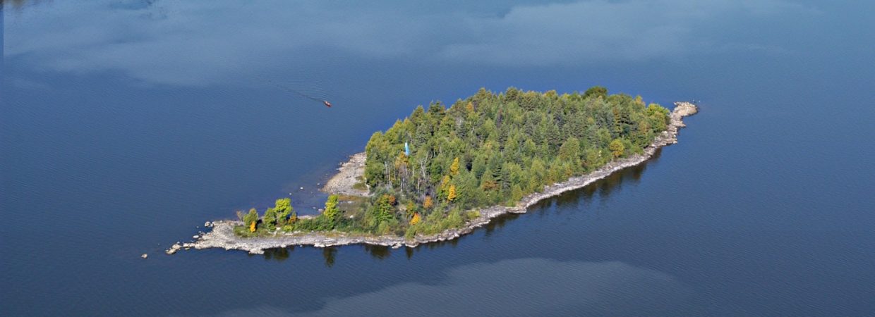 The Glamping Island on Lake Temiskaming in Northern Ontario